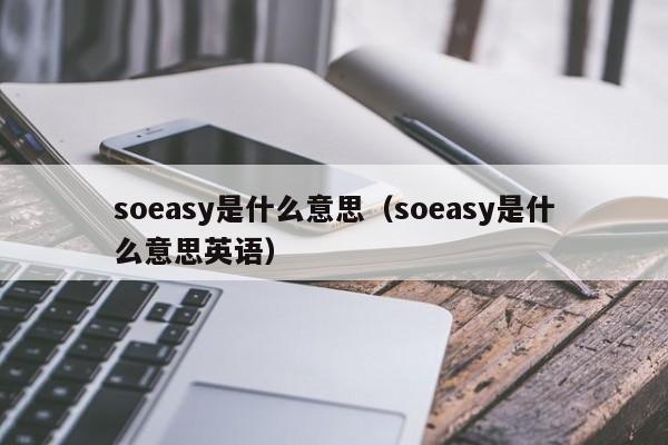 soeasy是什么意思（soeasy是什么意思英语）