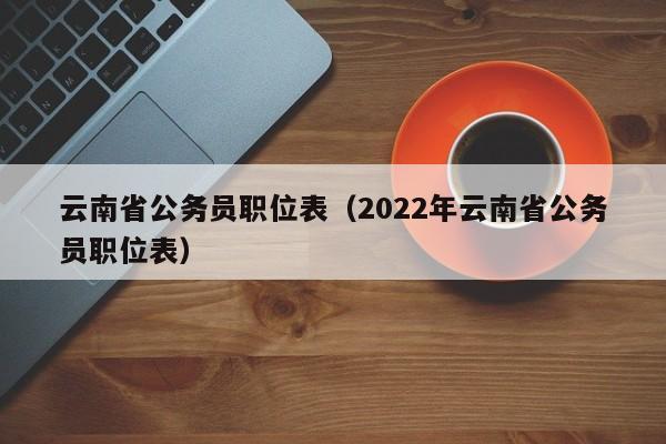 云南省公务员职位表（2022年云南省公务员职位表）